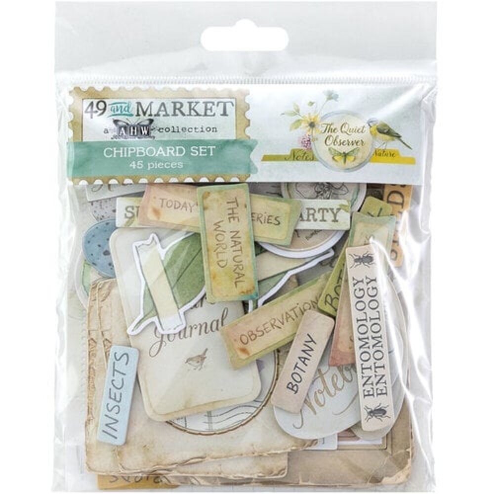 49 and Market PRE-ORDER The Quiet Observer Chipboard Set (TQO-37241)