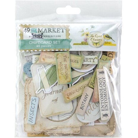49 and Market PRE-ORDER The Quiet Observer Chipboard Set (TQO-37241)