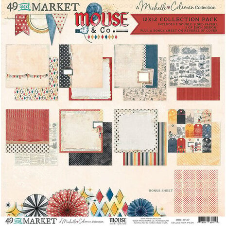 49 and Market PRE-ORDER Mouse & Co. 12x12 Inch Collection Pack (MMC-37517)