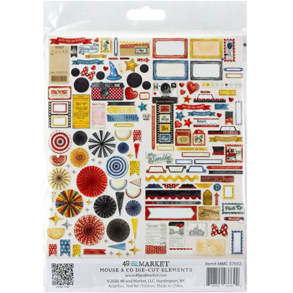 49 and Market PRE-ORDER Mouse & Co. Die-Cut Elements (MMC-37692)