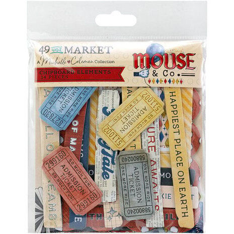 49 and Market PRE-ORDER Mouse & Co. Chipboard Set (MMC-37722)