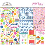 Doodlebug Design Inc. PRE-ORDER Cupcakes & Candles 12x12 Inch Essentials Kit (9173)