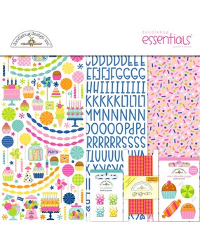 Doodlebug Design Inc. PRE-ORDER Cupcakes & Candles 12x12 Inch Essentials Kit (9173) Doodlebug Design Inc. PRE-ORDER Cupcakes & Candles 12x12 Inch Essentials Kit (9173)