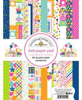 Doodlebug Design Inc. PRE-ORDER Cupcakes & Candles 6x8 Inch Paper Pad (9154)