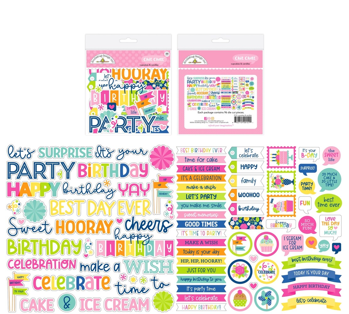 Doodlebug Design Inc. PRE-ORDER Cupcakes & Candles Chit Chat (9151)