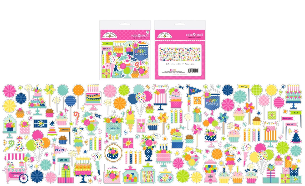 Doodlebug Design Inc. PRE-ORDER Cupcakes & Candles Odds & Ends (9150) Doodlebug Design Inc. PRE-ORDER Cupcakes & Candles Odds & Ends (9150)
