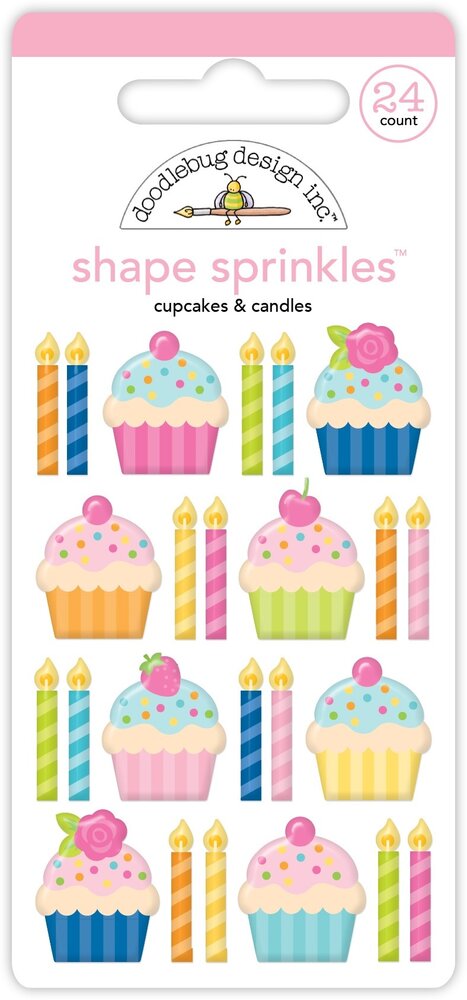 Doodlebug Design Inc. PRE-ORDER Cupcakes & Candles Shape Sprinkles (9125) Doodlebug Design Inc. PRE-ORDER Cupcakes & Candles Shape Sprinkles (9125)