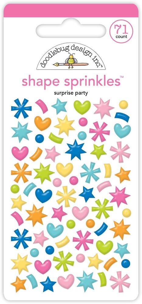 Doodlebug Design Inc. PRE-ORDER Cupcakes & Candles Shape Sprinkles Surprise Party (9126)