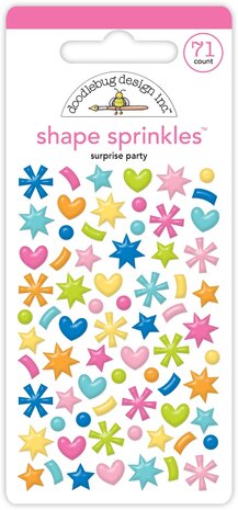 Doodlebug Design Inc. PRE-ORDER Cupcakes & Candles Shape Sprinkles Surprise Party (9126)