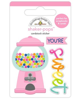 Doodlebug Design Inc. PRE-ORDER Cupcakes & Candles Shaker-Pops You're Sweet (9128)