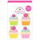 Doodlebug Design Inc. PRE-ORDER Cupcakes & Candles Doodle-Pops Cute Cakes (9135)