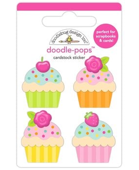 Doodlebug Design Inc. PRE-ORDER Cupcakes & Candles Doodle-Pops Cute Cakes (9135)