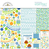 Doodlebug Design Inc. PRE-ORDER Balloons & Banners 12x12 Inch Essentials Kit (9225)
