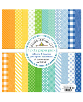 Doodlebug Design Inc. PRE-ORDER Balloons & Banners 12x12 Inch Petite Prints Paper Pack (9223) Doodlebug Design Inc. PRE-ORDER Balloons & Banners 12x12 Inch Petite Prints Paper Pack (9223)