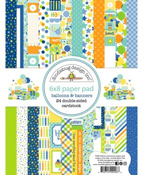 Doodlebug Design Inc. PRE-ORDER Balloons & Banners 6x8 Inch Paper Pad (9206)