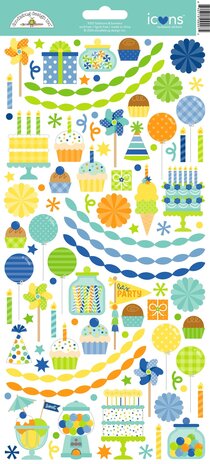 Doodlebug Design Inc. PRE-ORDER Balloons & Banners Icons Stickers (9207) Doodlebug Design Inc. PRE-ORDER Balloons & Banners Icons Stickers (9207)