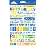 Doodlebug Design Inc. PRE-ORDER Balloons & Banners Puffy Words Stickers (9192)