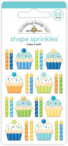 Doodlebug Design Inc. PRE-ORDER Balloons & Banners Shape Sprinkles Make A Wish (9177) Doodlebug Design Inc. PRE-ORDER Balloons & Banners Shape Sprinkles Make A Wish (9177)