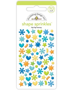 Doodlebug Design Inc. PRE-ORDER Balloons & Banners Shape Sprinkles Hip Hip Hooray (9178)