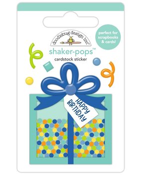 Doodlebug Design Inc. PRE-ORDER Balloons & Banners Shaker-Pops Happy Birthday (9180)