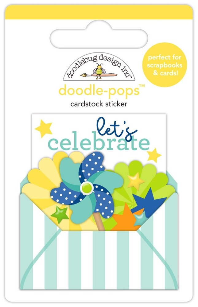 Doodlebug Design Inc. PRE-ORDER Balloons & Banners Doodle-Pops Let's Celebrate (9182)