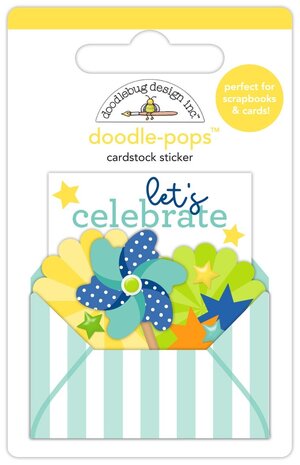 Doodlebug Design Inc. PRE-ORDER Balloons & Banners Doodle-Pops Let's Celebrate (9182)