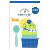 Doodlebug Design Inc. PRE-ORDER Balloons & Banners Doodle-Pops Birthday Sundae (9187)