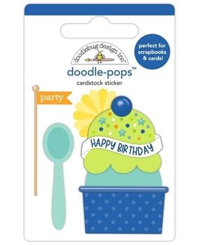 Doodlebug Design Inc. PRE-ORDER Balloons & Banners Doodle-Pops Birthday Sundae (9187)