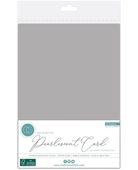 Craft Consortium The Essentials Pearlescent Card A4 Silver (CCEPC003) Craft Consortium The Essentials Pearlescent Card A4 Silver (CCEPC003)