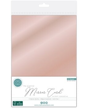 Craft Consortium The Essential Mirror Card A4 Rose Gold (CCEMC014)