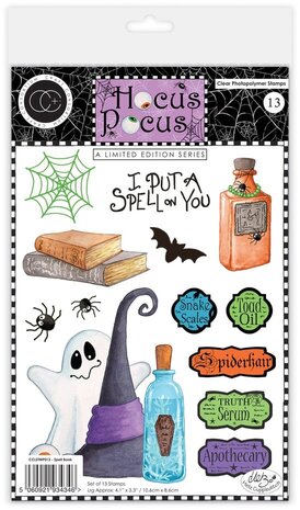Craft Consortium Hocus Pocus A5 Clear Stamp Set Spell Book (CCLSTMP013)