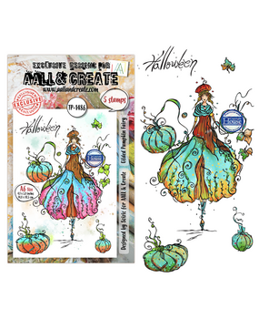AALL and Create Clear Stamp Set A6 Gilded Pumpkin Fairy (AALL-TP-1486) AALL and Create Clear Stamp Set A6 Gilded Pumpkin Fairy (AALL-TP-1486)