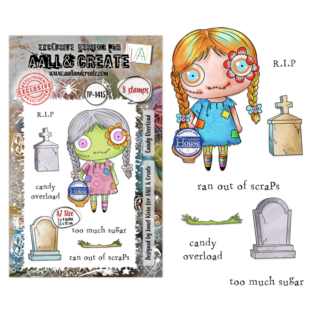 AALL and Create Clear Stamp Set A7 Candy Overload (AALL-TP-1415)