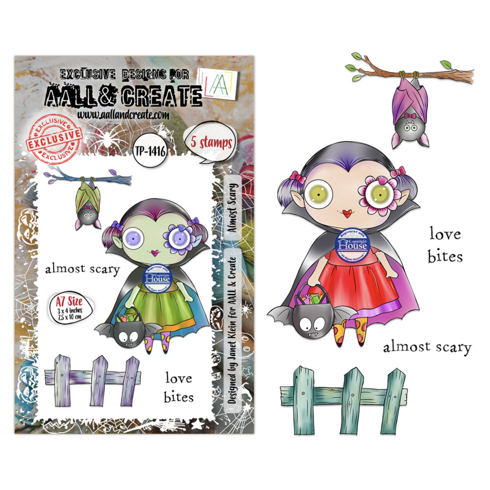 AALL and Create Clear Stamp Set A7 Almost Scary (AALL-TP-1416)