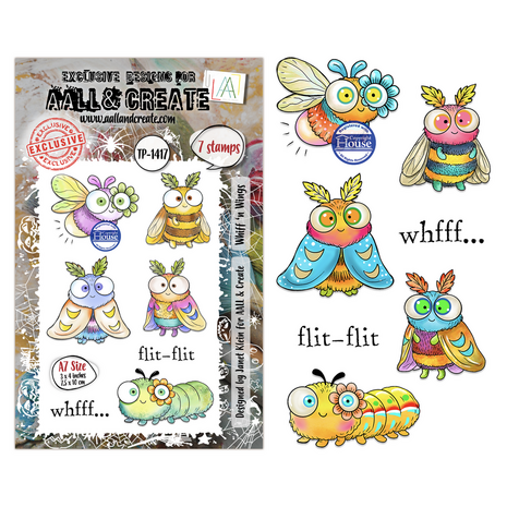 AALL and Create Clear Stamp Set A7 Whiff ‘n Wings (AALL-TP-1417) AALL and Create Clear Stamp Set A7 Whiff ‘n Wings (AALL-TP-1417)