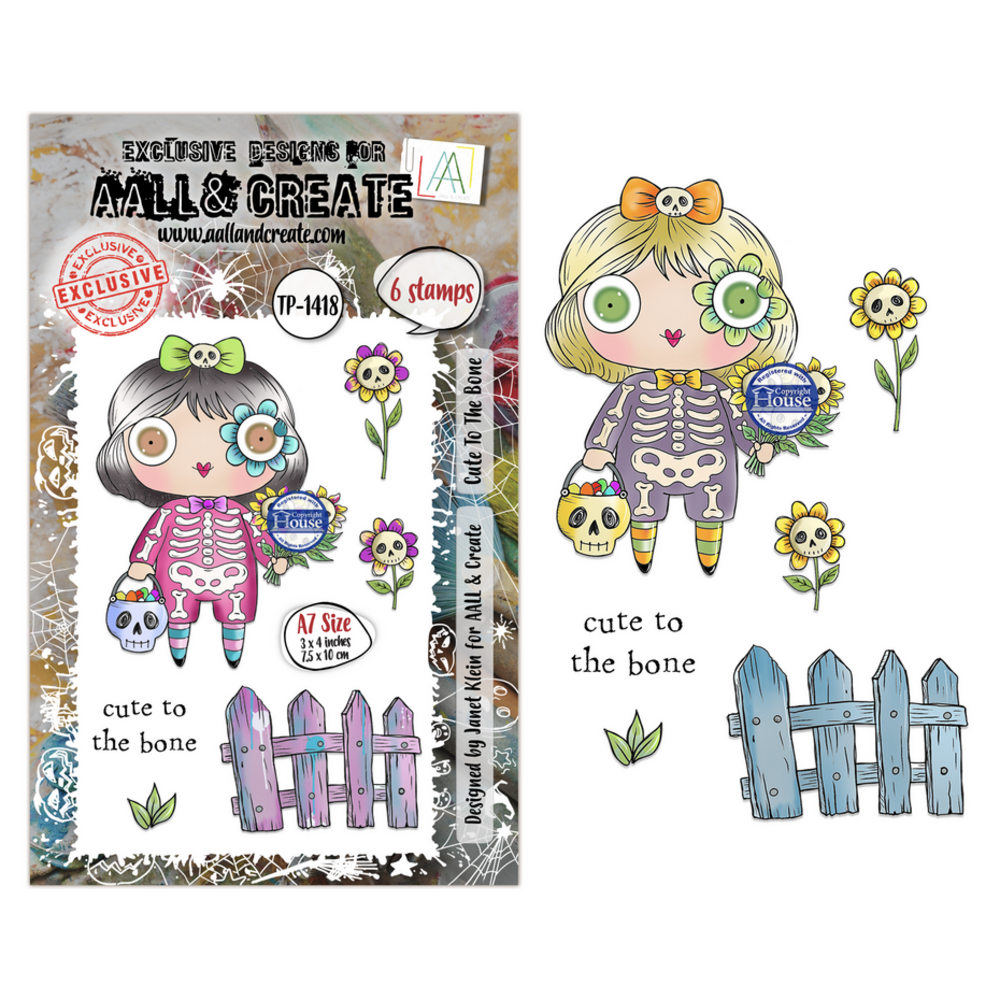 AALL and Create Clear Stamp Set A7 Cute To The Bone (AALL-TP-1418) AALL and Create Clear Stamp Set A7 Cute To The Bone (AALL-TP-1418)