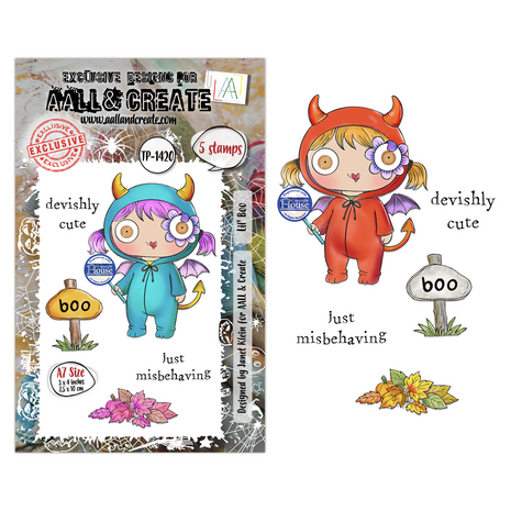 AALL and Create Clear Stamp Set A7 Lil' Boo (AALL-TP-1420) AALL and Create Clear Stamp Set A7 Lil' Boo (AALL-TP-1420)