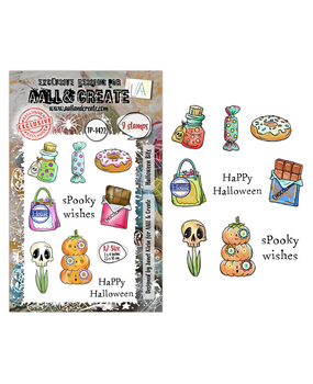 AALL and Create Clear Stamp Set A7 Halloween Bits (AALL-TP-1422) AALL and Create Clear Stamp Set A7 Halloween Bits (AALL-TP-1422)
