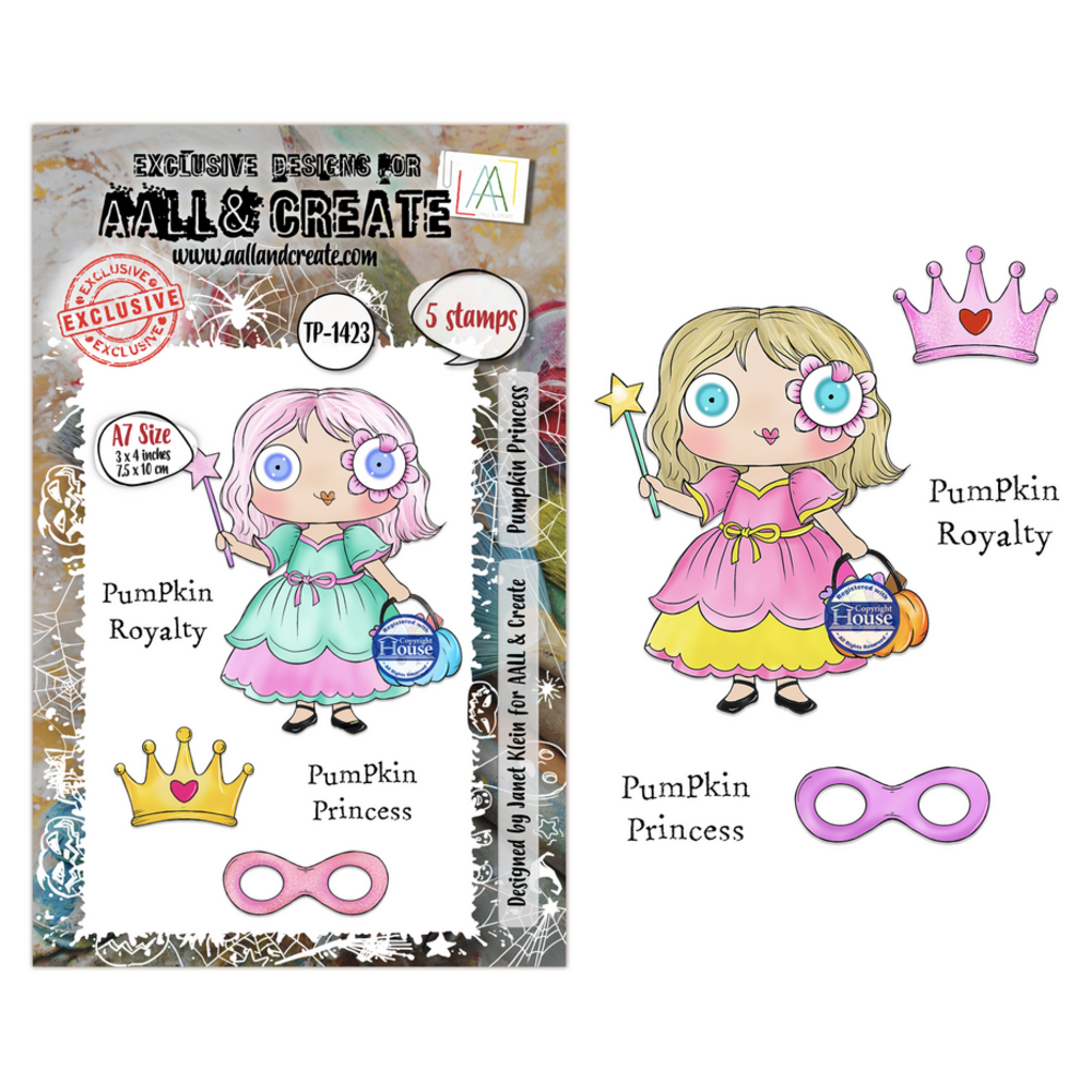 AALL and Create Clear Stamp Set A7 Pumpkin Princess (AALL-TP-1423) AALL and Create Clear Stamp Set A7 Pumpkin Princess (AALL-TP-1423)