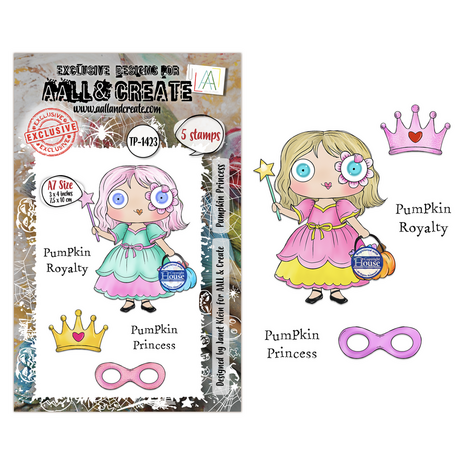 AALL and Create Clear Stamp Set A7 Pumpkin Princess (AALL-TP-1423) AALL and Create Clear Stamp Set A7 Pumpkin Princess (AALL-TP-1423)