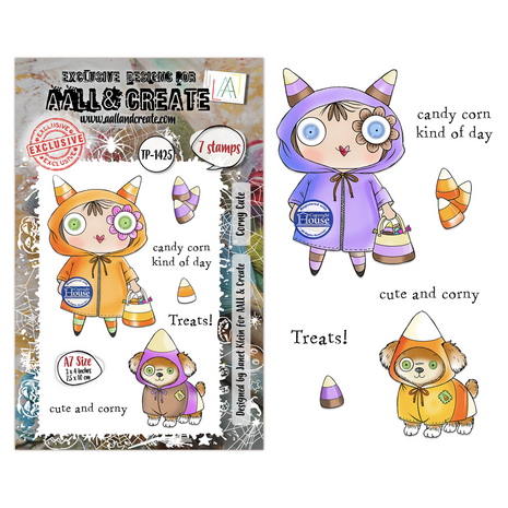 AALL and Create Clear Stamp Set A7 Corny Cute (AALL-TP-1425) AALL and Create Clear Stamp Set A7 Corny Cute (AALL-TP-1425)
