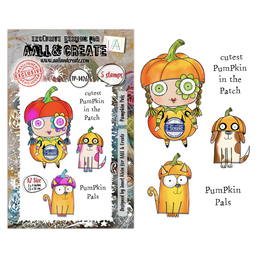 AALL and Create Clear Stamp Set A7 Pumpkin Pals (AALL-TP-1426) AALL and Create Clear Stamp Set A7 Pumpkin Pals (AALL-TP-1426)