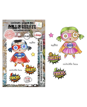 AALL and Create Clear Stamp Set A7 Midnight Hero (AALL-TP-1427) AALL and Create Clear Stamp Set A7 Midnight Hero (AALL-TP-1427)