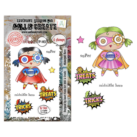 AALL and Create Clear Stamp Set A7 Midnight Hero (AALL-TP-1427) AALL and Create Clear Stamp Set A7 Midnight Hero (AALL-TP-1427)