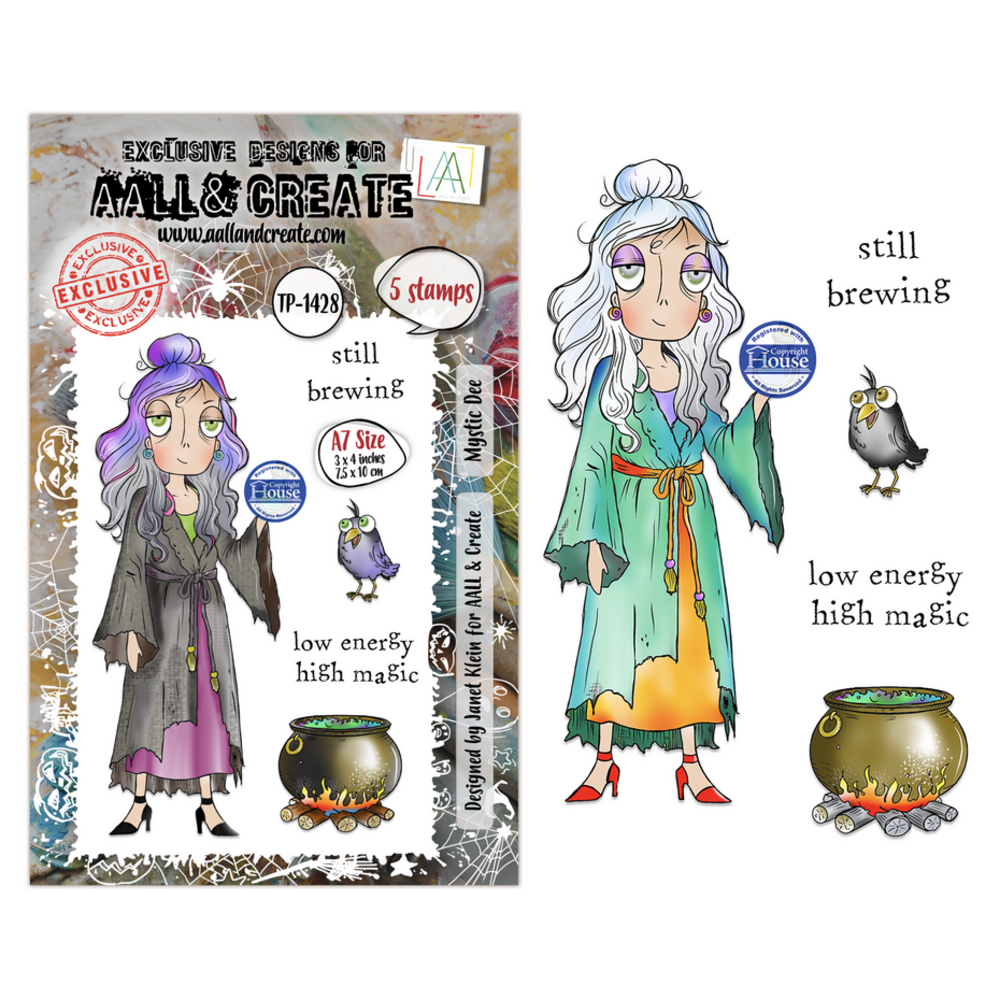 AALL and Create Clear Stamp Set A7 Mystic Dee (AALL-TP-1428) AALL and Create Clear Stamp Set A7 Mystic Dee (AALL-TP-1428)
