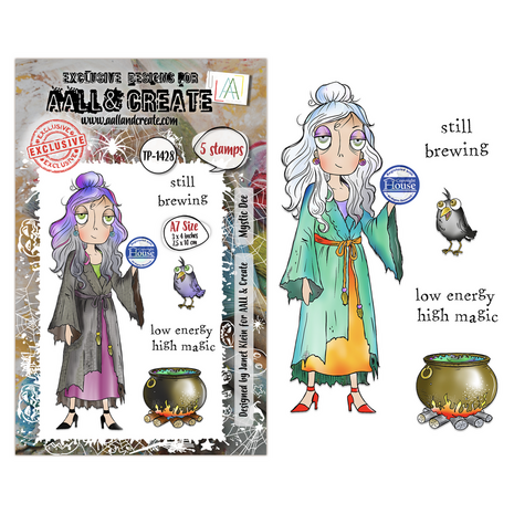 AALL and Create Clear Stamp Set A7 Mystic Dee (AALL-TP-1428) AALL and Create Clear Stamp Set A7 Mystic Dee (AALL-TP-1428)