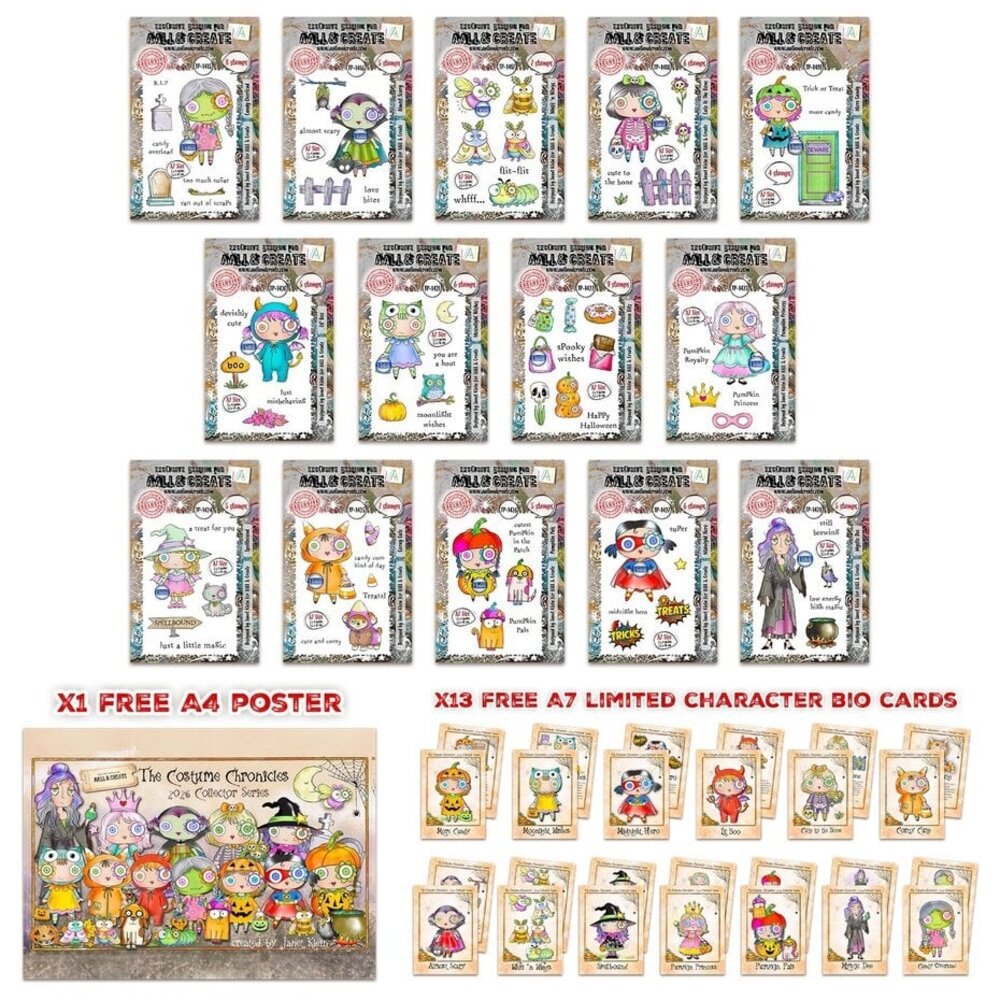 AALL and Create Costume Chronicles Stamp Bundle (AALL-PCK-JK006) AALL and Create Costume Chronicles Stamp Bundle (AALL-PCK-JK006)