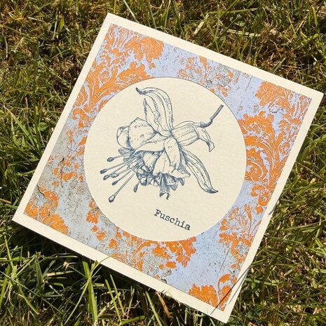 IndigoBlu Blooming Fuchsia A6 Rubber Stamp (IND1537) IndigoBlu Blooming Fuchsia A6 Rubber Stamp (IND1537)