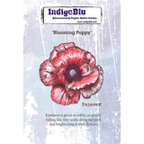 IndigoBlu Blooming Poppy A6 Rubber Stamp (IND1539)