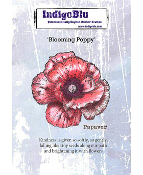 IndigoBlu Blooming Poppy A6 Rubber Stamp (IND1539) IndigoBlu Blooming Poppy A6 Rubber Stamp (IND1539)
